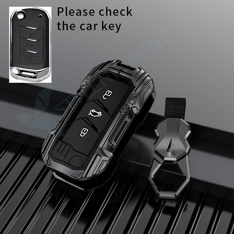 Mahindra Thar Roxx | XUV 700 | Thar | Scorpio-N 2023 | 3X0 Luxury Premium Beast Metal Smart Car Design Key Cover Key Case With Key Chain ( 3 buttons ) Flipkey