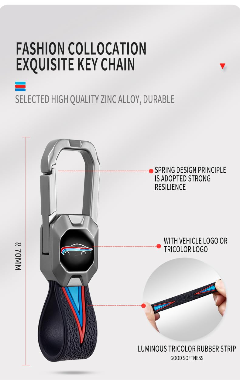 Toyoto Innova Crysta | Hycross Land Cruiser | Hilux |Toyota Hycross Innova Luxury Premium Metal Smart Car Key Cover Key Case With Key Chain (2 Button)