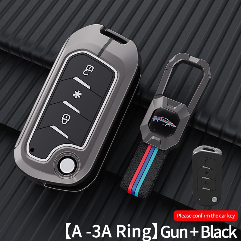 XUV 700 | Thar | Scorpio - N 2023 | 3XO | Bolero Luxury Premium Metal Soft Silicon Smart Key Cover Key Case With Key Chain ( 3 Button )