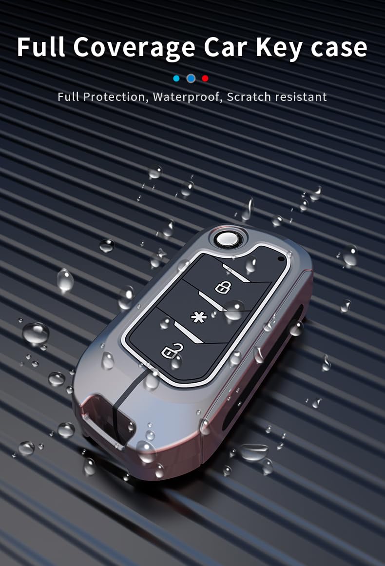 XUV 700 | Thar | Scorpio - N 2023 | 3XO | Bolero Luxury Premium Metal Soft Silicon Smart Key Cover Key Case With Key Chain ( 3 Button )