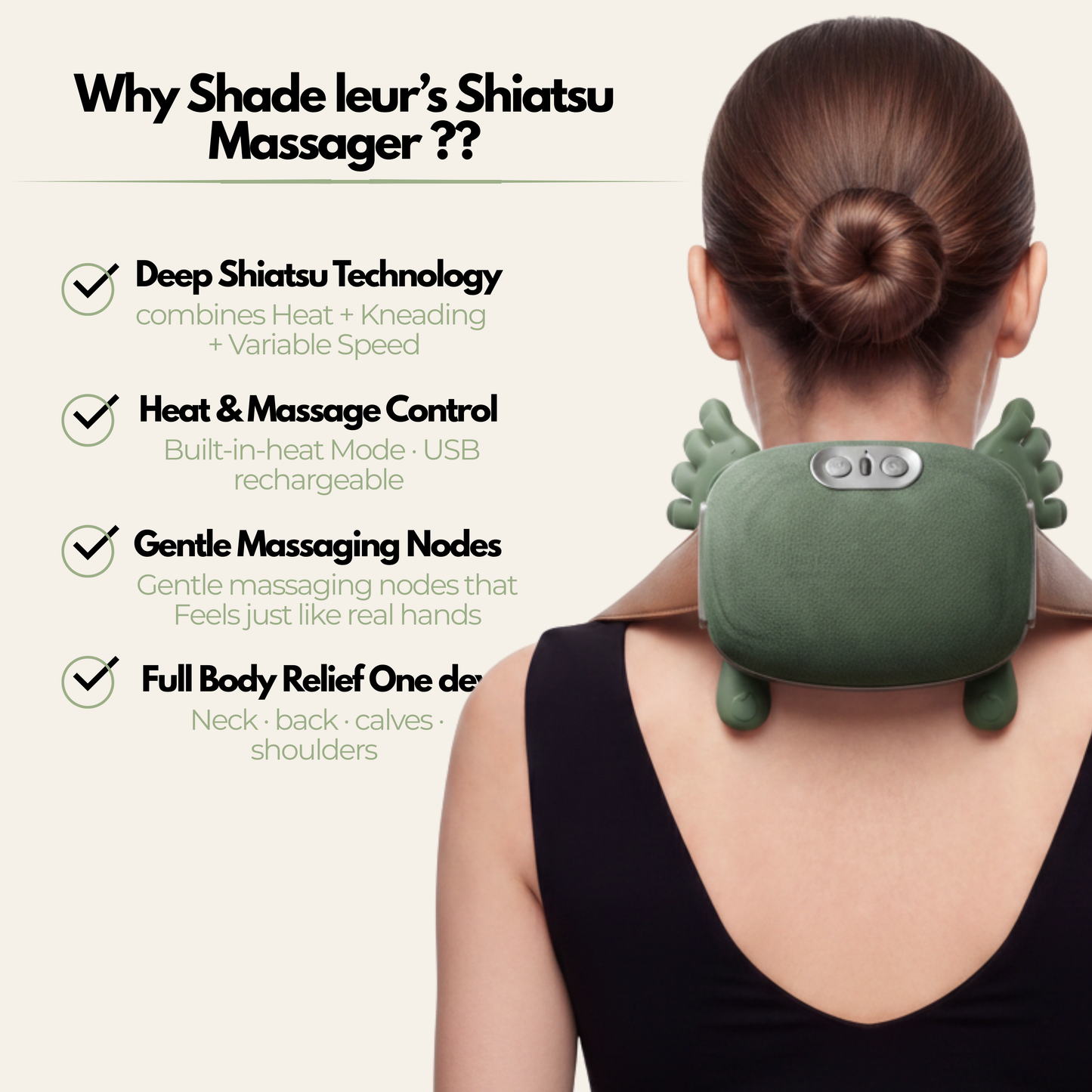Shiatsu Turtle Neck Massager