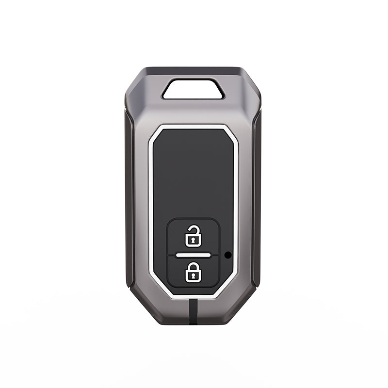 Toyota Hyryder | Glanza | Urban Cruiser Luxury Premium Metal Smart Car Key Cover Soft Silicon Car Case Key Case With Key Chain( 2 Button )